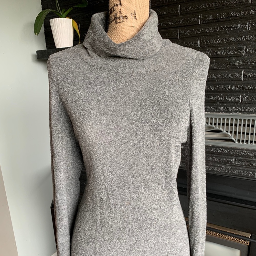 Ex Officio Grey Turtleneck Sweater, size Medium